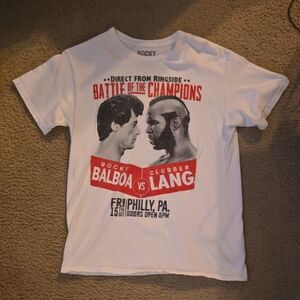 Rocky White Battle of the Champions T-Shirt